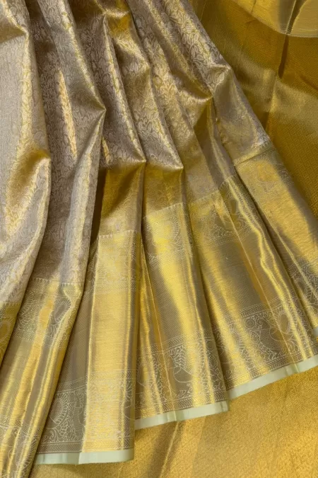 Brocade Gold Kanjeevaram Silk Saree