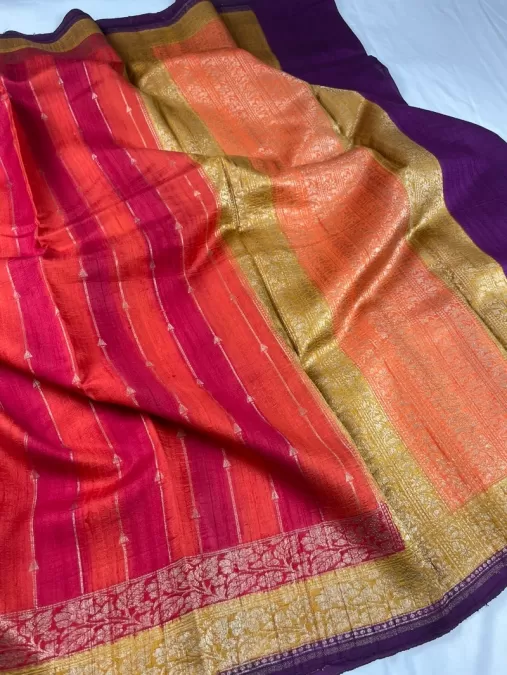 Rangkaat Raw Silk Benaras silk saree