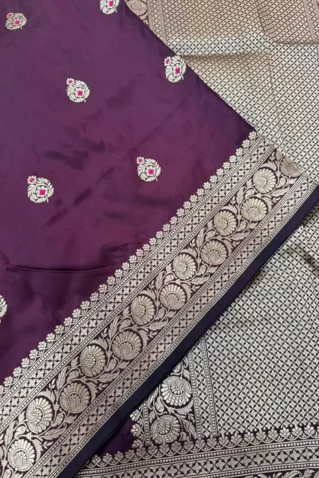 Handwoven Snuff Benaras Katan Silk Saree