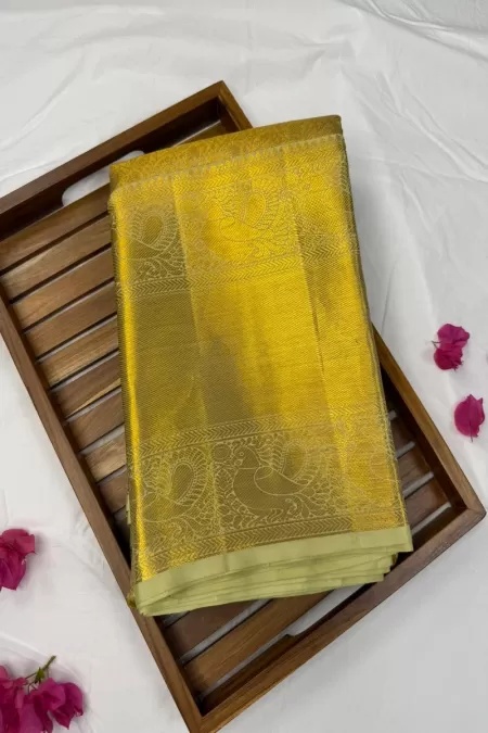 Brocade Gold Kanjeevaram Silk Saree