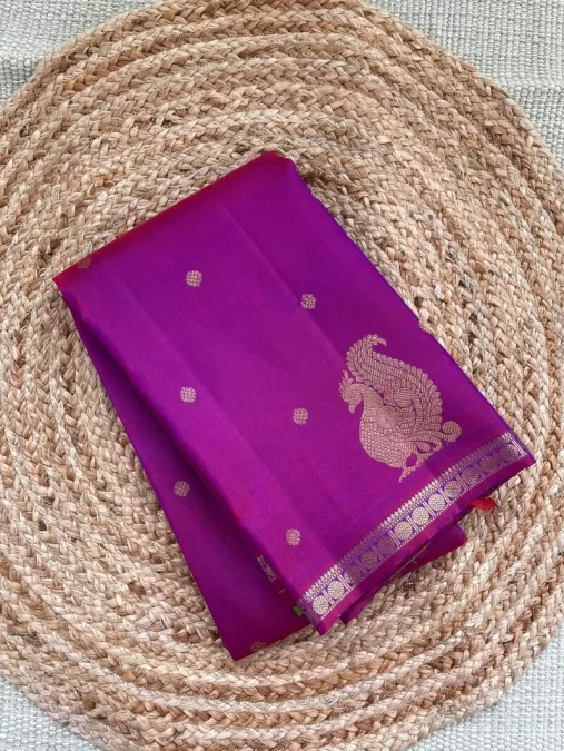 Black with Double Pallu Pure Zari Kanjeevaram Silk Saree